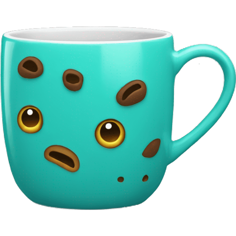 Turquoise mug emoji