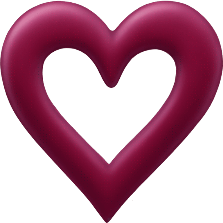 Burgundy heart emoji