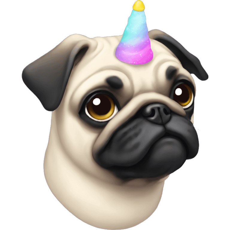 Pug unicorn  emoji