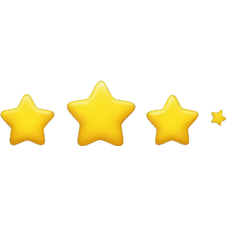 three yellow stars emoji