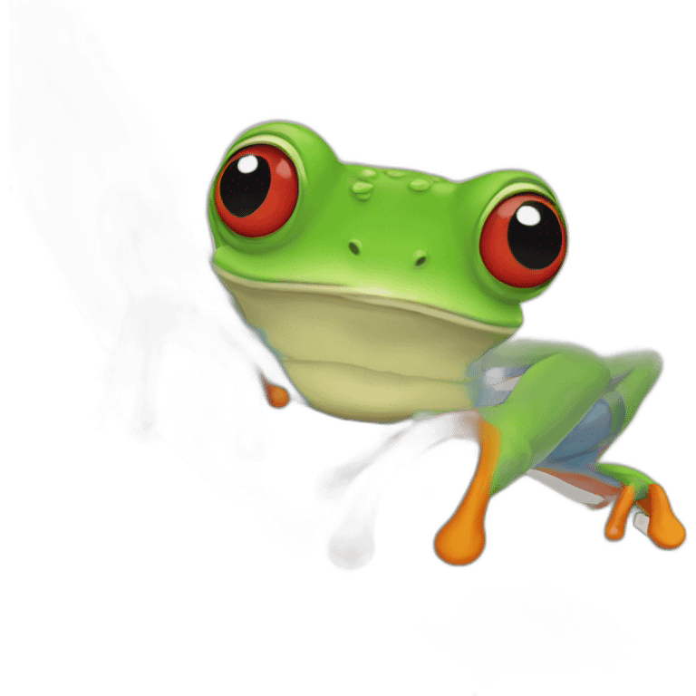 red eyed tree frog emoji