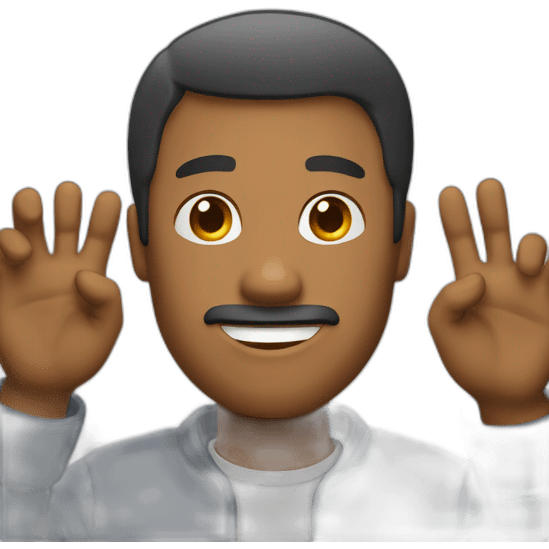 man showing call-me-hand emoji emoji