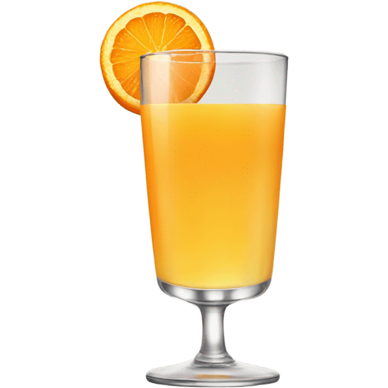 a glass of orange juice emoji