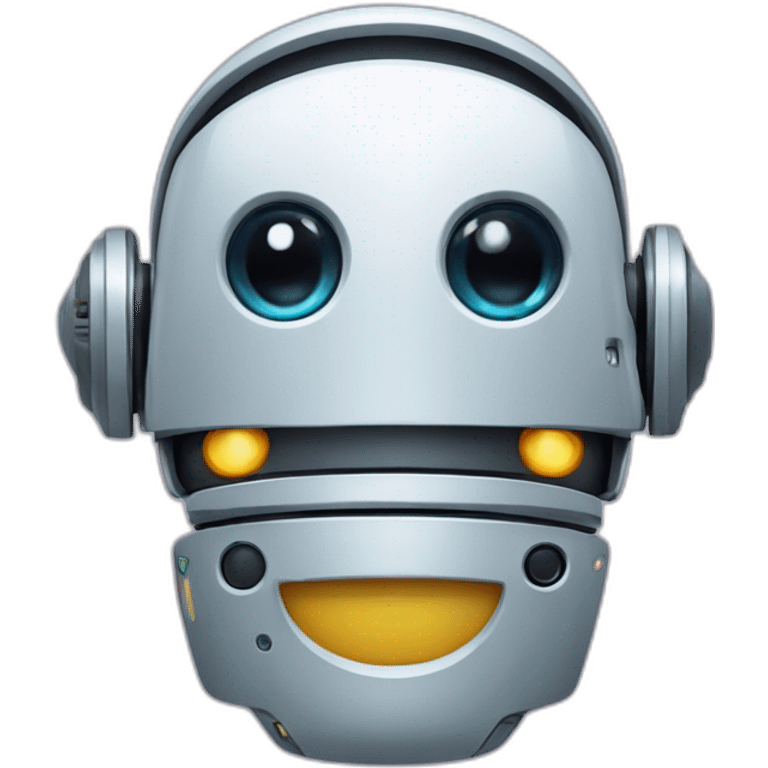 robot met verschillende oorringen emoji