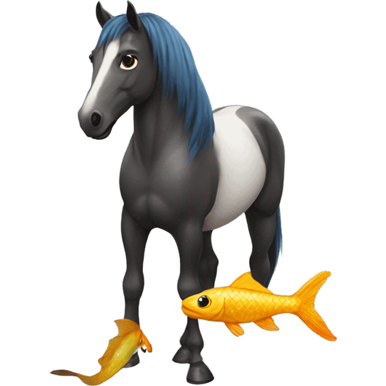 Horse with fish tail emoji