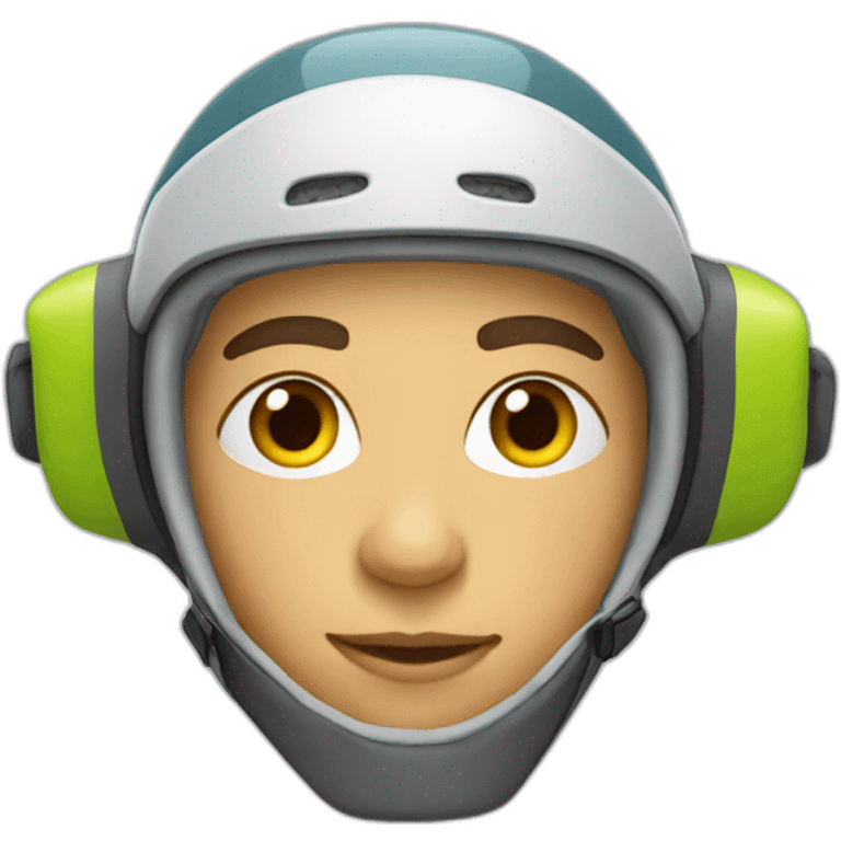 skieur à mobilette emoji