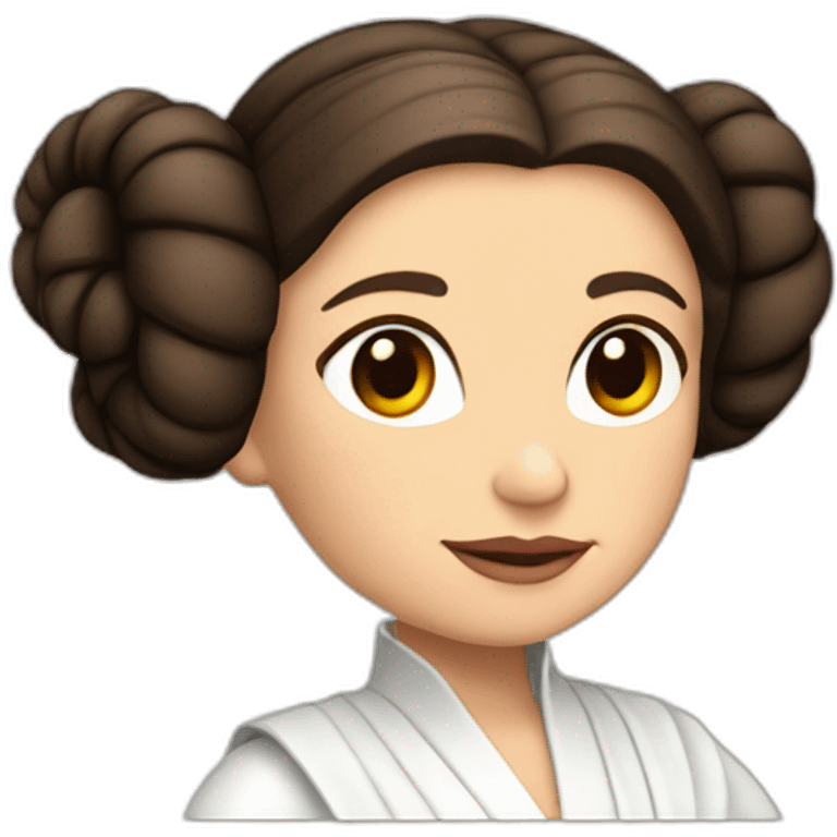 princesa leia  adiós emoji