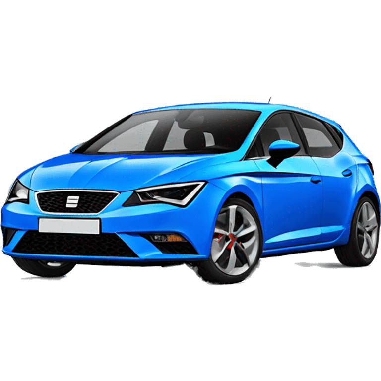 seat leon electric blue front emoji