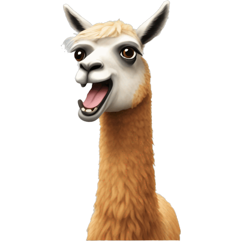 Llama spitting  emoji