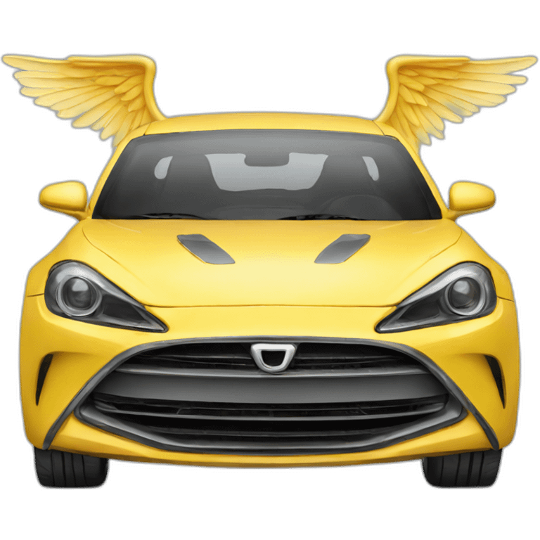 car with wings emoji