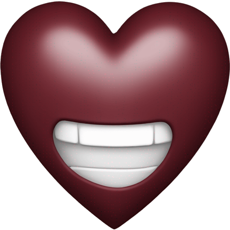 maroon heart emoji