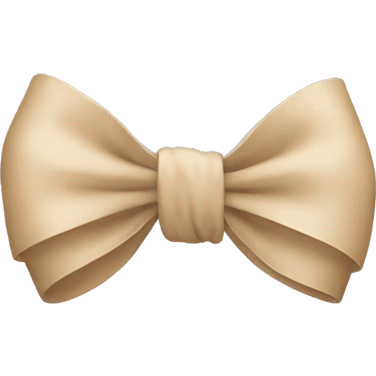 Beige bow emoji