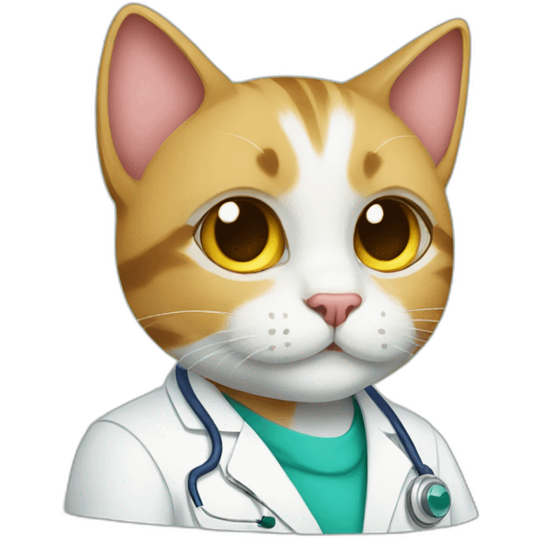 Doctor cat emoji