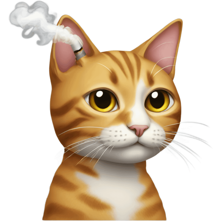 Cat with cigarette  emoji