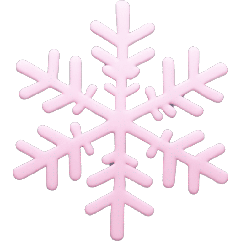 pastel pink snowflake  emoji