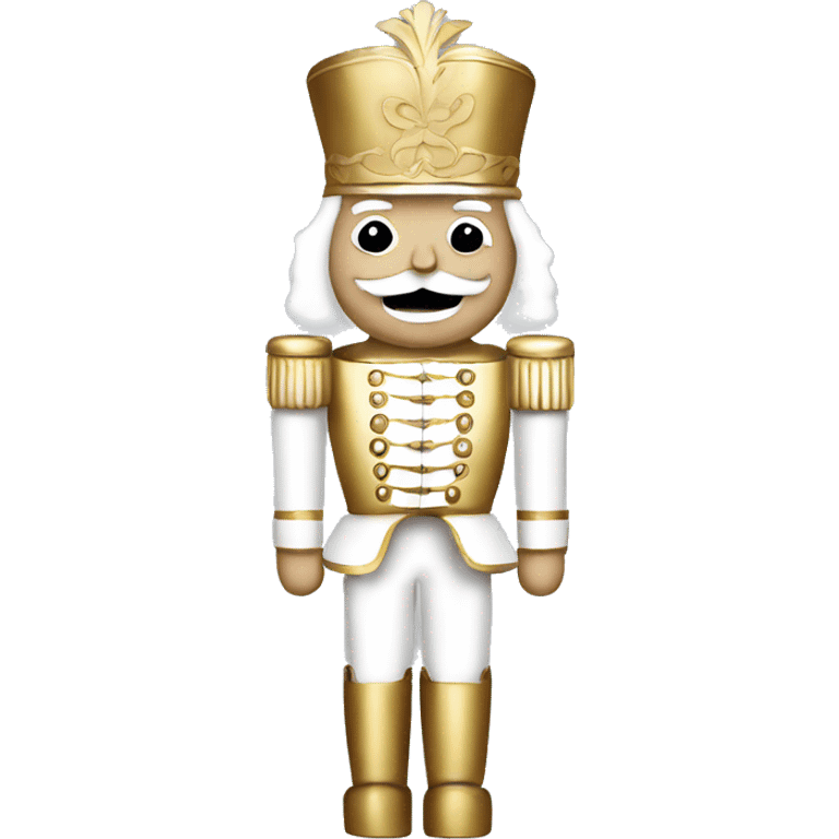 Nutcracker white and gold emoji