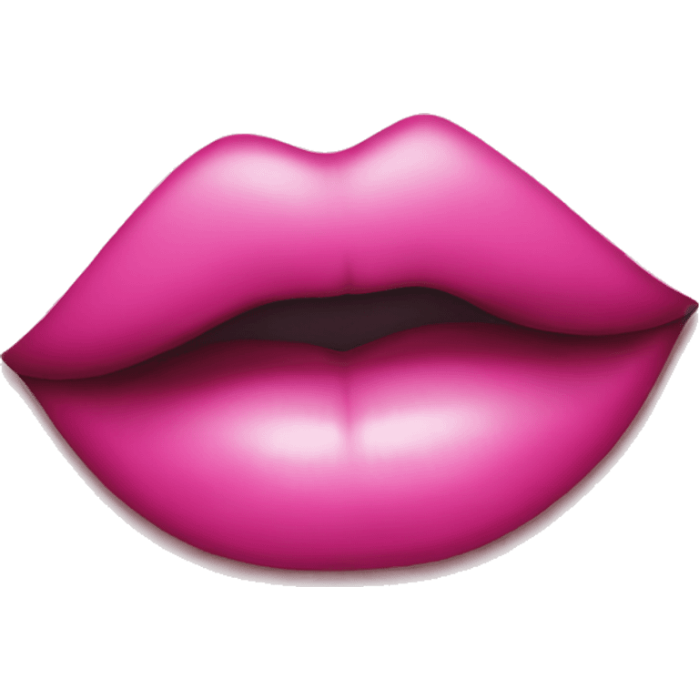 Pink lip print emoji