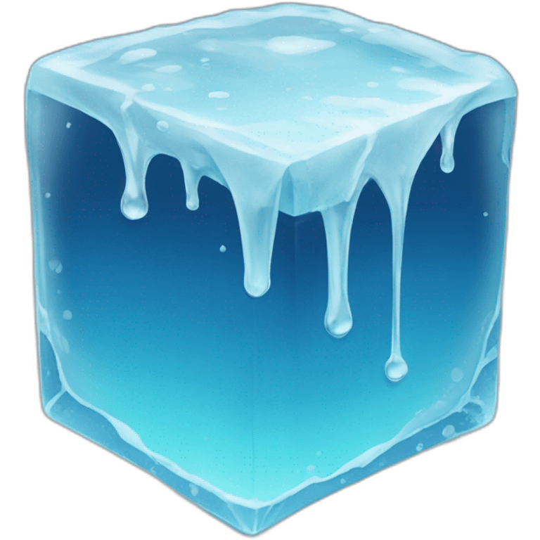 melting ice cube emoji