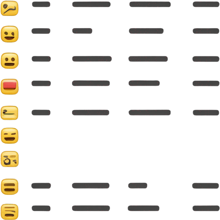 Create a minimal checklist emoji with YES/NO boxes. The design should be clean and modern with rounded corners. Include 2-3 simple lines representing list items and checkboxes. Use a minimalist style that emphasizes simplicity. emoji