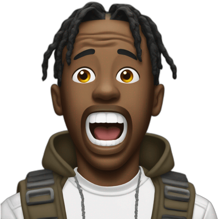 travis scott screaming emoji