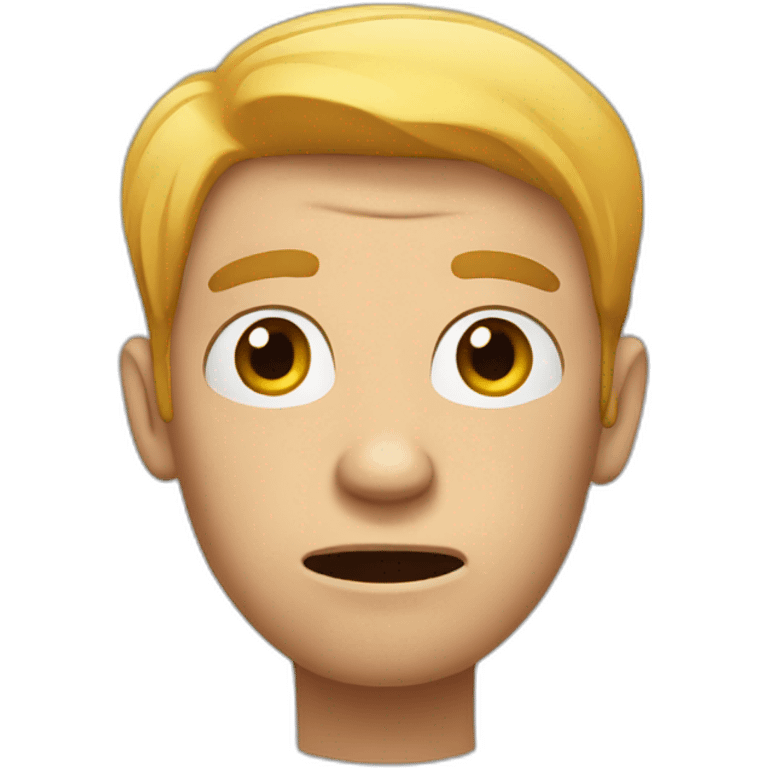 a nervous man emoji