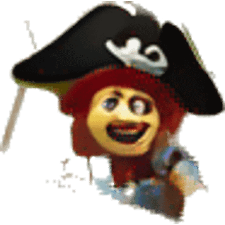 Pirate ship ride in amusement park emoji