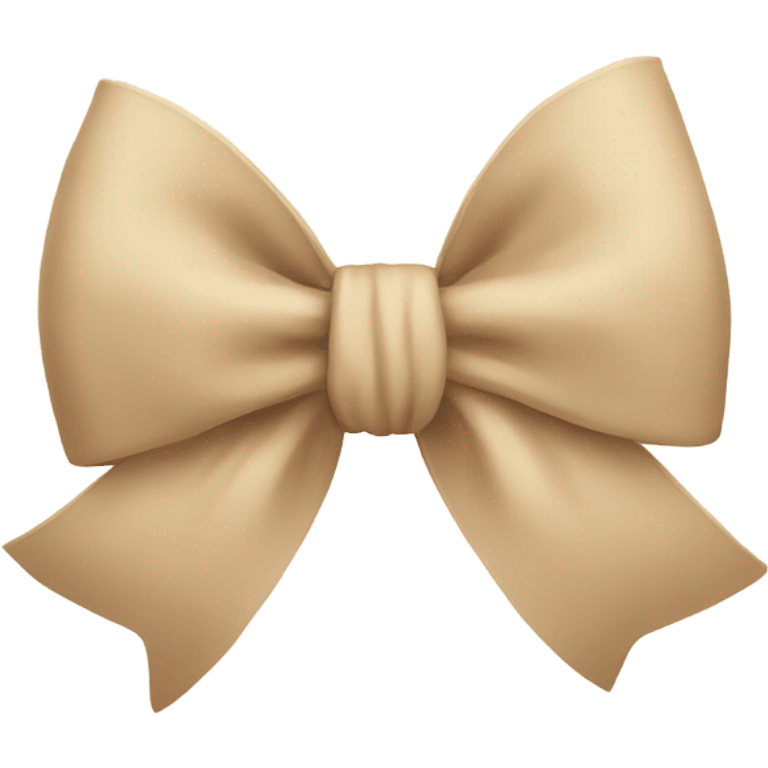 Beige bows emoji