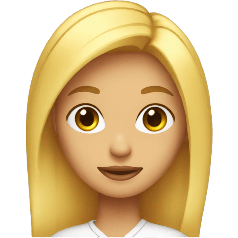 chica rubia emoji