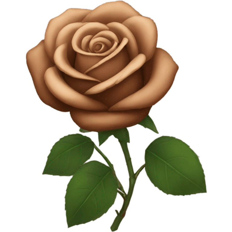 brown rose emoji