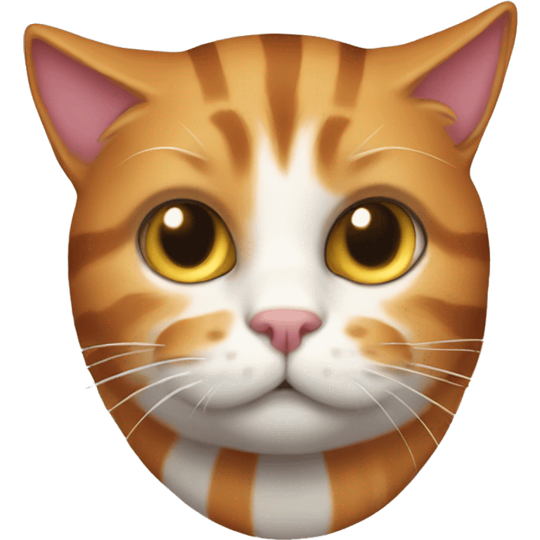 striped ginger cat emoji