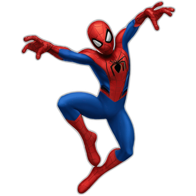 Spiderman waving emoji