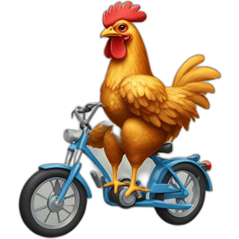 Chicken-Riding-a-bike emoji