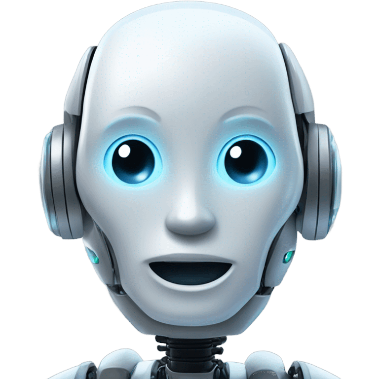 AI robot saying vel emoji