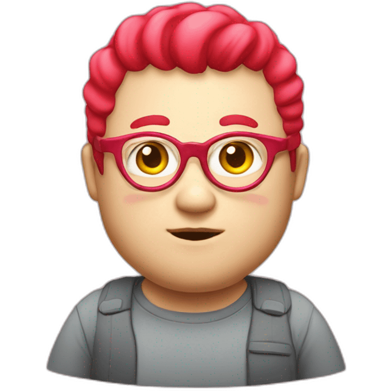 red-spectacles-fat-men-japanese-pinkhair emoji