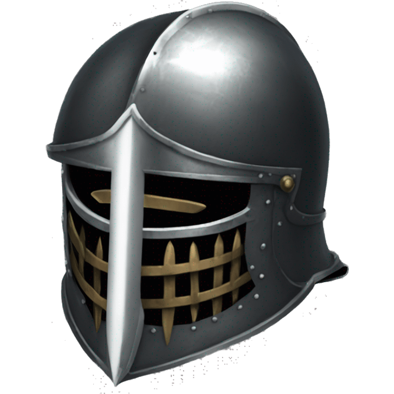 metal knight helmet with visor dark souls emoji