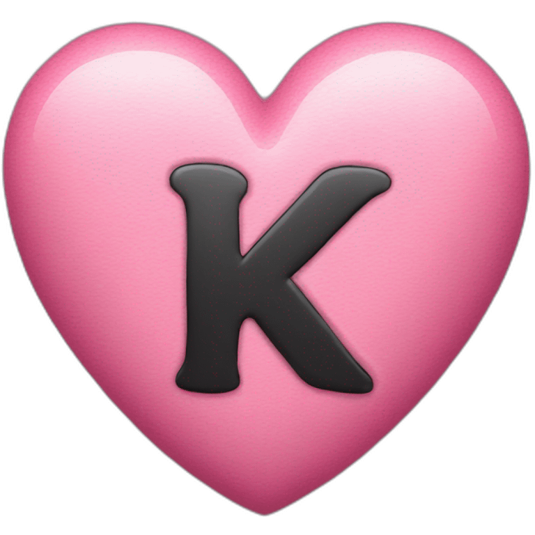 heart with letter K emoji