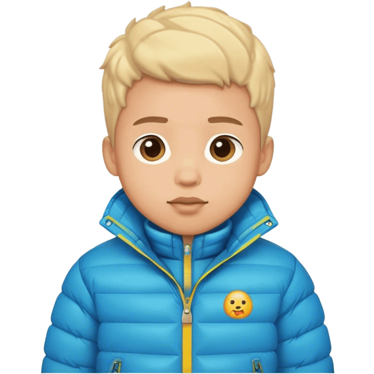 Boy in puffer jacket emoji