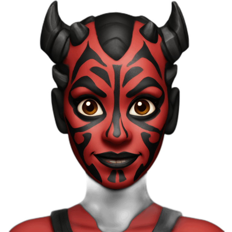 Female  darth maul naturist emoji