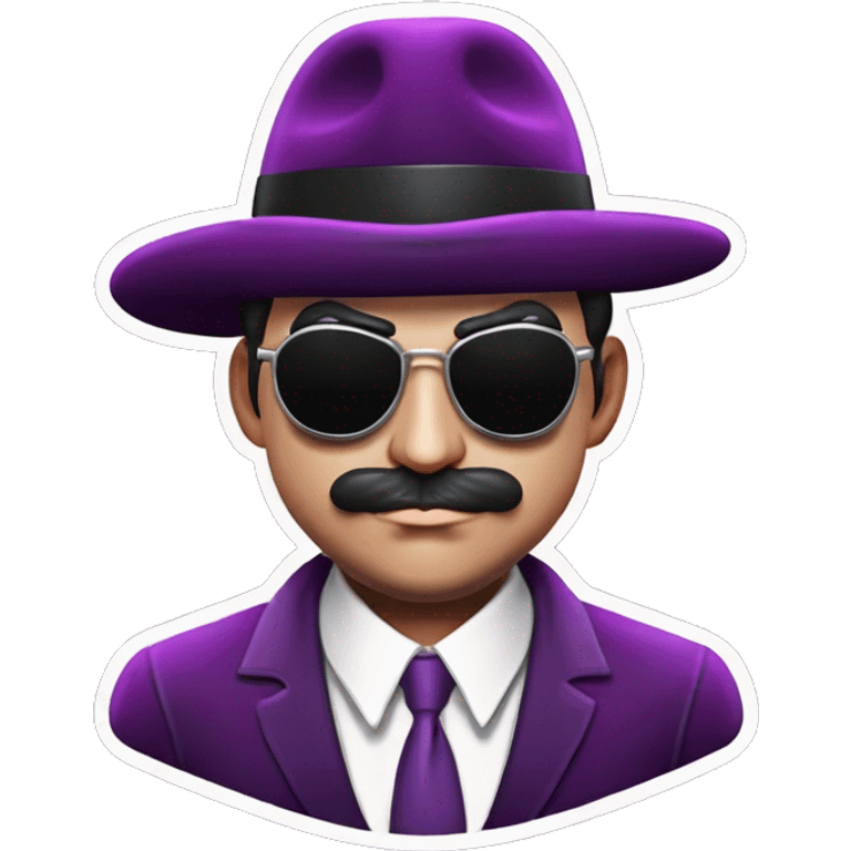 Purple mafia emoji emoji