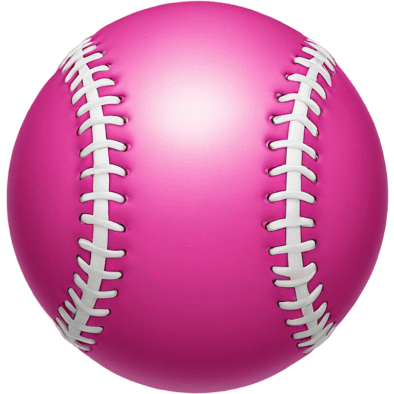 pink baseball emoji