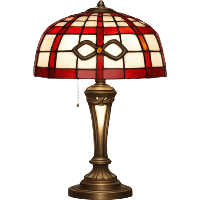 Tiffany lamp red emoji