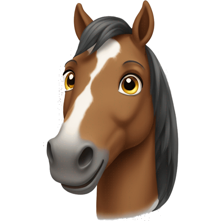 Happy horse emoji