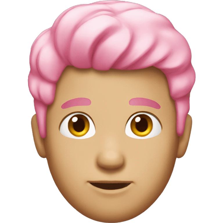 guy with pink hair  emoji