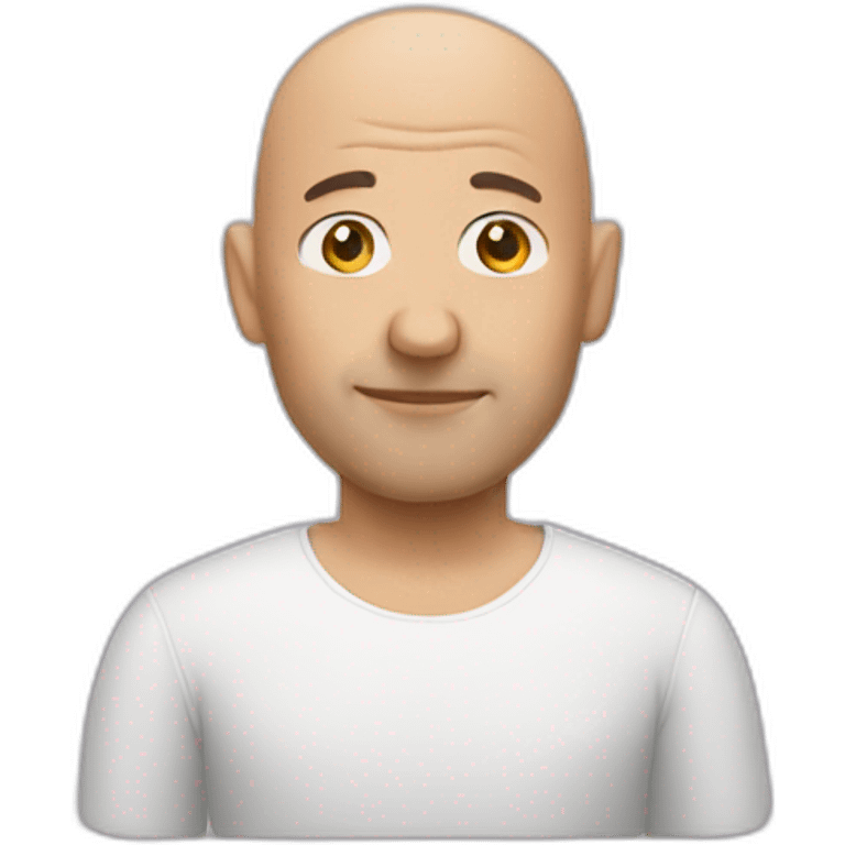 Bald man emoji