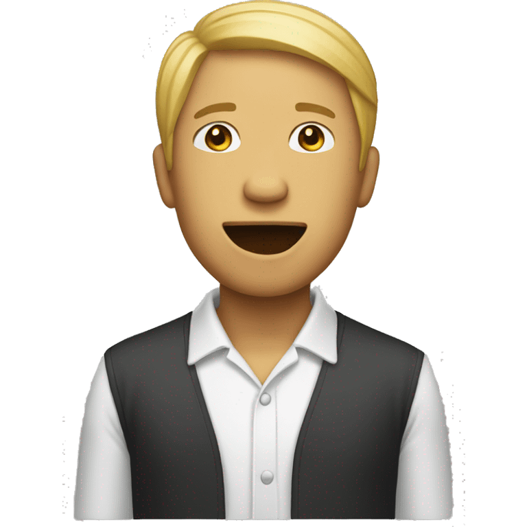 emoji of person from the side with open mouth profile view emoji