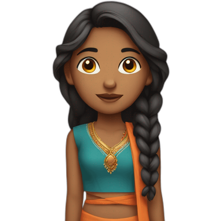 Indian girl  emoji