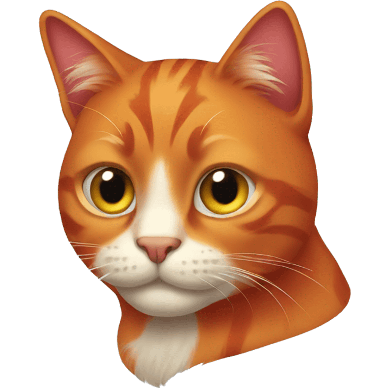 Red cat emoji