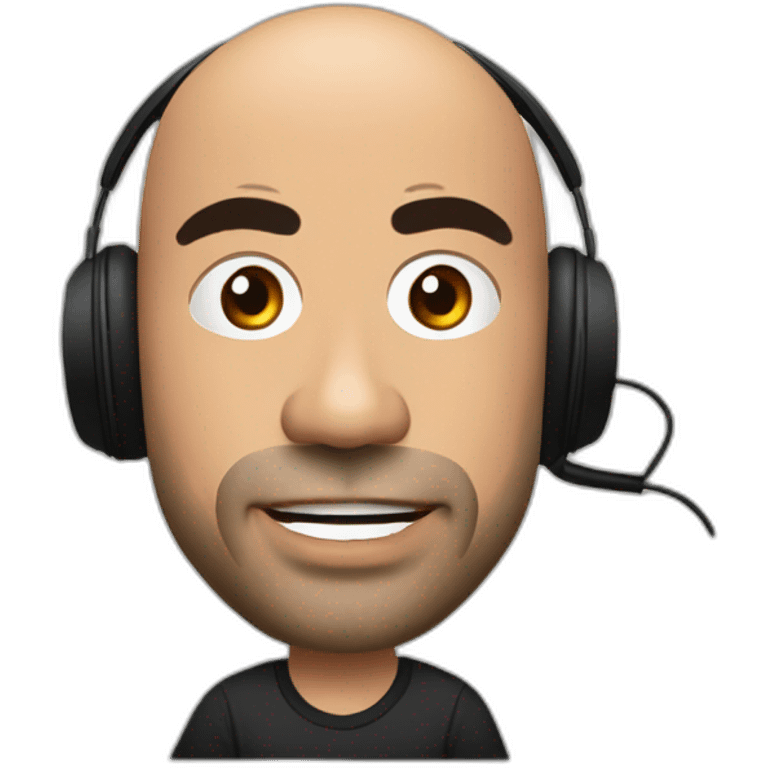 Joe Rogan podcast with a microphone emoji