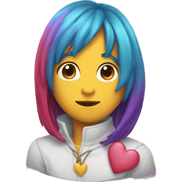 Corazon multicolor emoji