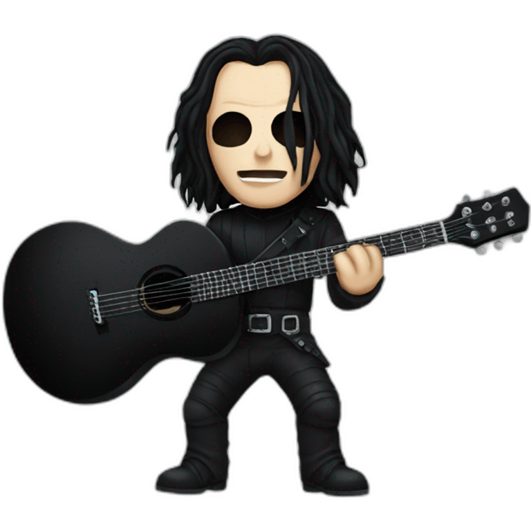 Eric draven with black guitar emoji